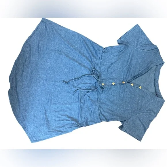 Cupshe Drawstring V-Neck Mini Dress - Picture 3 of 7